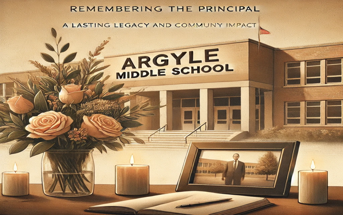 argyle middle school principal dies