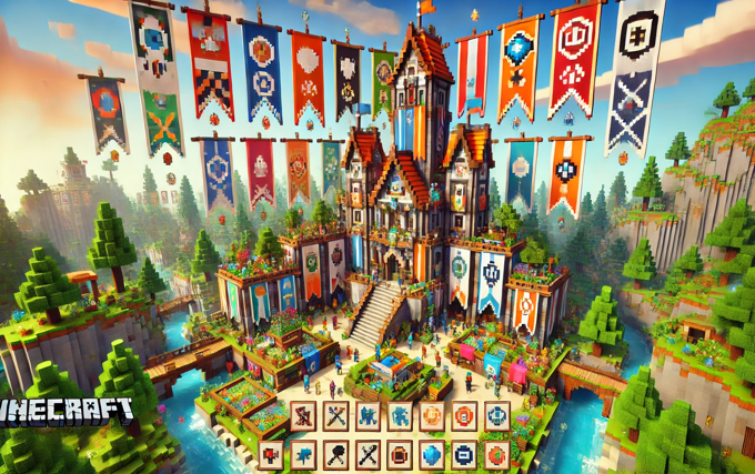 minecraft (2009) game icons banners