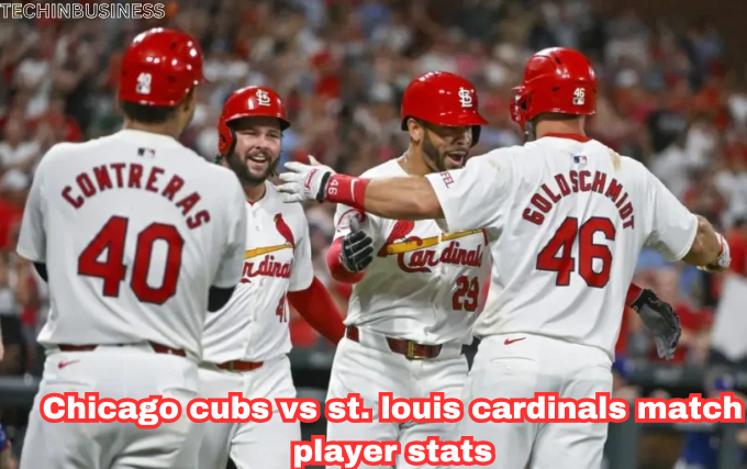 chicago cubs vs st. louis cardinals match player stats